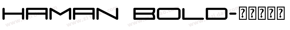 Haman Bold字体转换